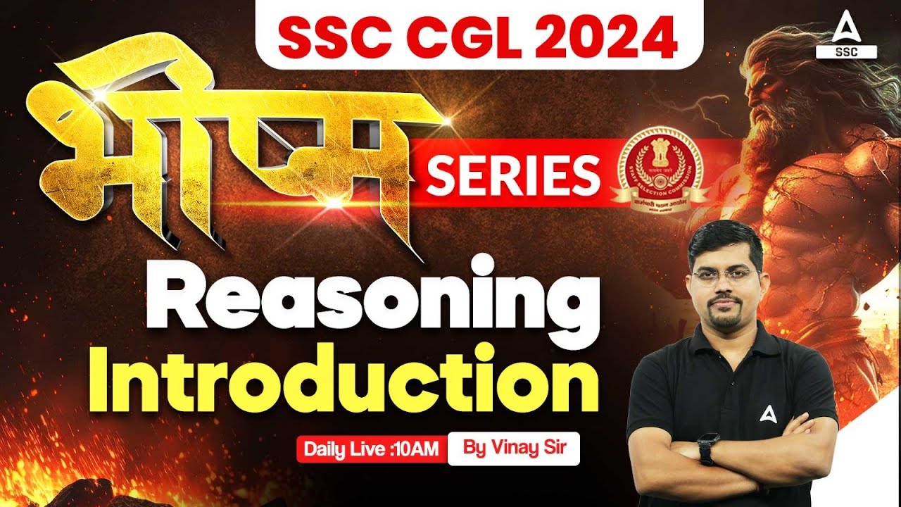 SSC CGL 2024 | SSC CGL Reasoning Classes By Vinay Tiwari | Syllabus ...