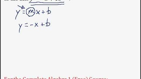 (Algebra 1) Linear Equations - Parallel Lines #2