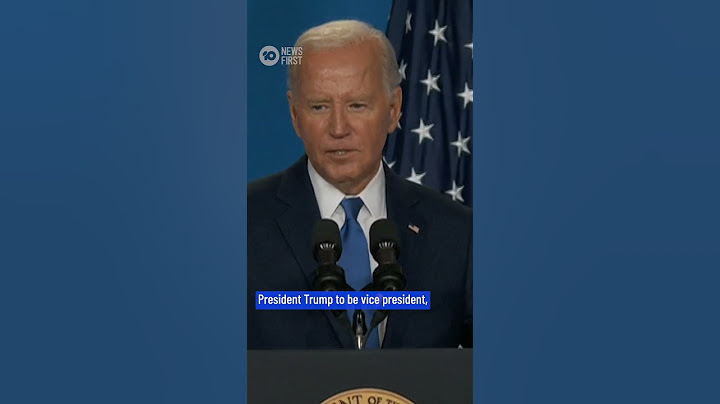Joe Biden Refers To Kamala Harris As "Vice President Trump" | 10 News First