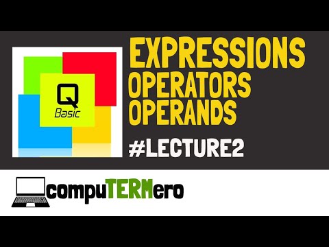 QBASIC || Operator, Operand and Expression || #Lecture2