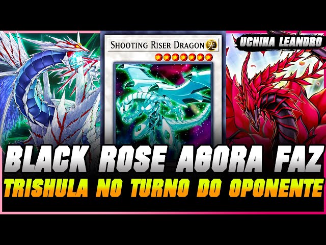 Reino dos Duelistas - ＤＵＥＬ ＬＩＮＫＳ ＭＥＭＥＳ - Chamas ardentes que engolem o  mundo inteiro. Flor de tonalidade escura, desabroche! Synchro Summon! Black  Rose Dragon! Akiza Izinski, ou Aki Izayoi no original