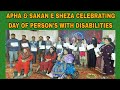 Apha  sakan e sheza celebrating day of ressons with disabilities  subtakk tv