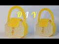 HOW TO MAKE THE ROUND SHAPED BEADED BAG//HOW TO MAKE A OVAL SHAPE BEADED BAG//DIY PEARL BEADED BAG//