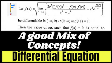 JEE Mains 2024: Differential Equation | limits + Derivative | JEE PYQs | JEE 2025