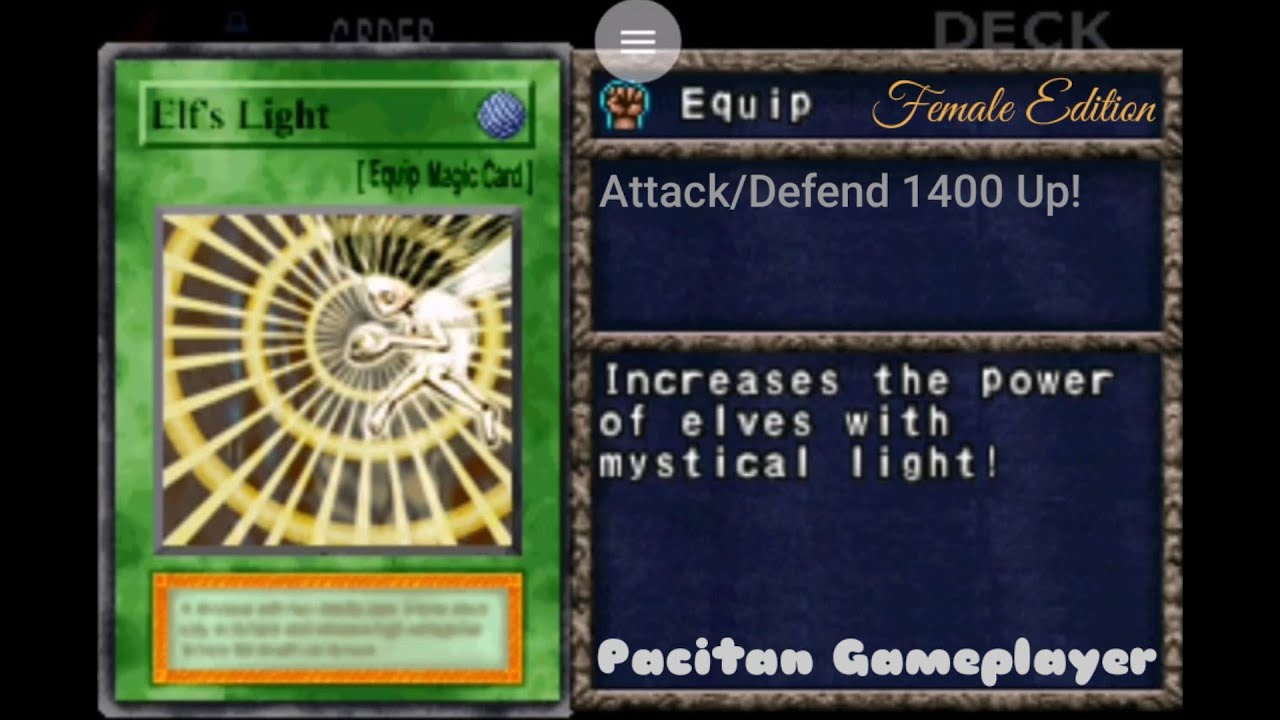 Yugioh Equip Elf's Light YuGiOh! Forbidden Memories 1080p HD YouTube
