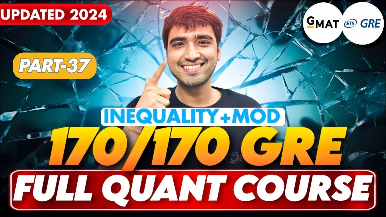 Ch:1 Pt-37 | GRE Test & GMAT 2024 Prep | Real GRE Exam Questions for a Perfect 170 in GRE Quant