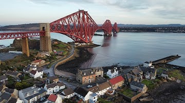Forth Bridges at Sunset from above! 🌅🏴󠁧󠁢󠁳󠁣󠁴󠁿