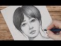 How to draw realistic faces with pencil for beginners step by step