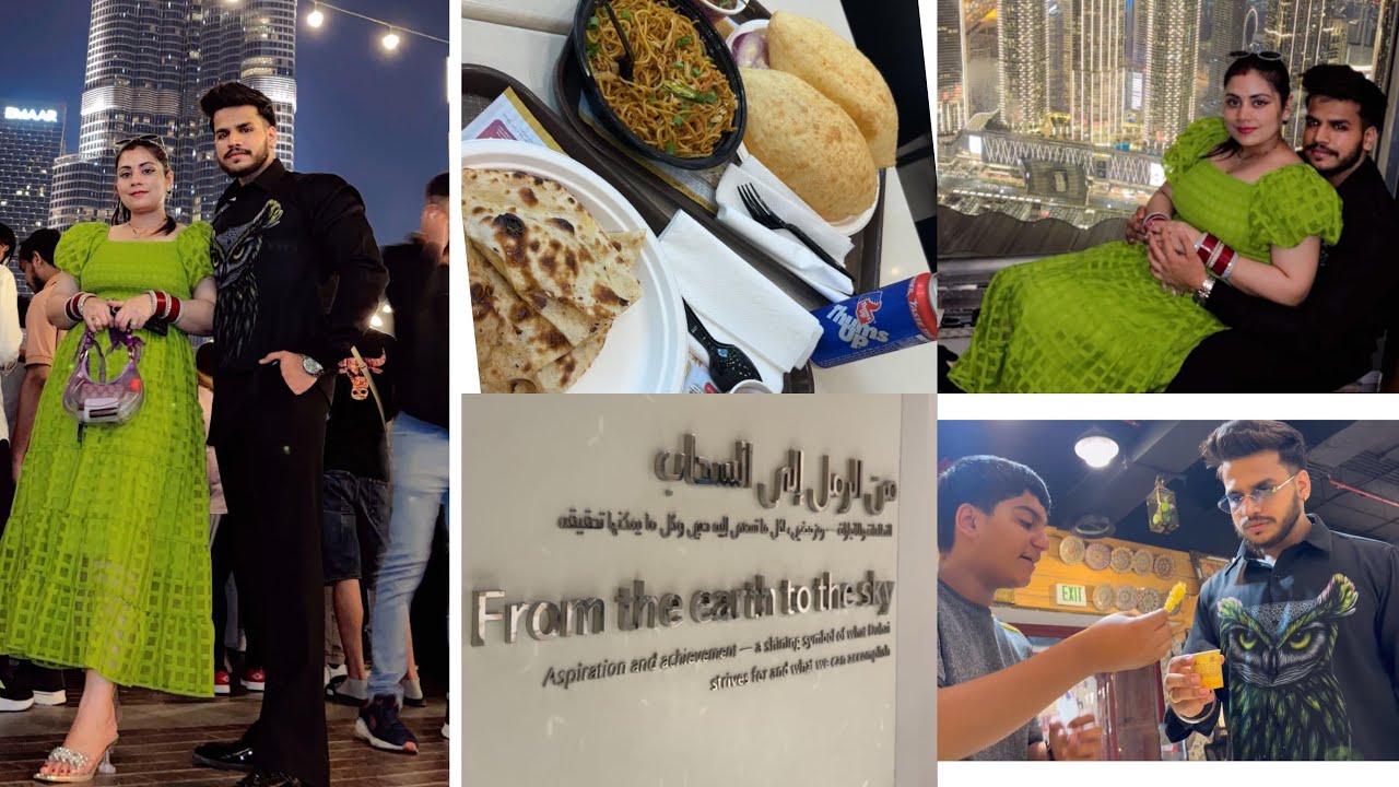 Day 3💚🖤Bujr Khalifa 😍+Dubai frame 🫶🏻 