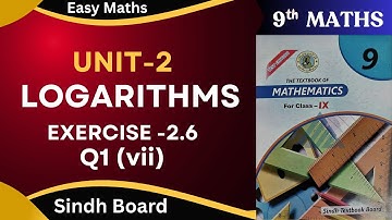 Exercise 2.6 Q1(vii) Without Scientific Calculator Class 9 Sindh Board New Mathematics by ms hina.