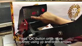 Semi auto Heat press operation