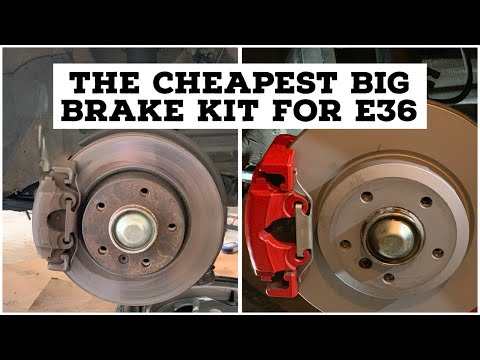 THE CHEAPEST BIG BRAKE KIT FOR BMW E36: Turbo LS Swap E36 Ep 23- e46 330i brakes bolt, on upgrade