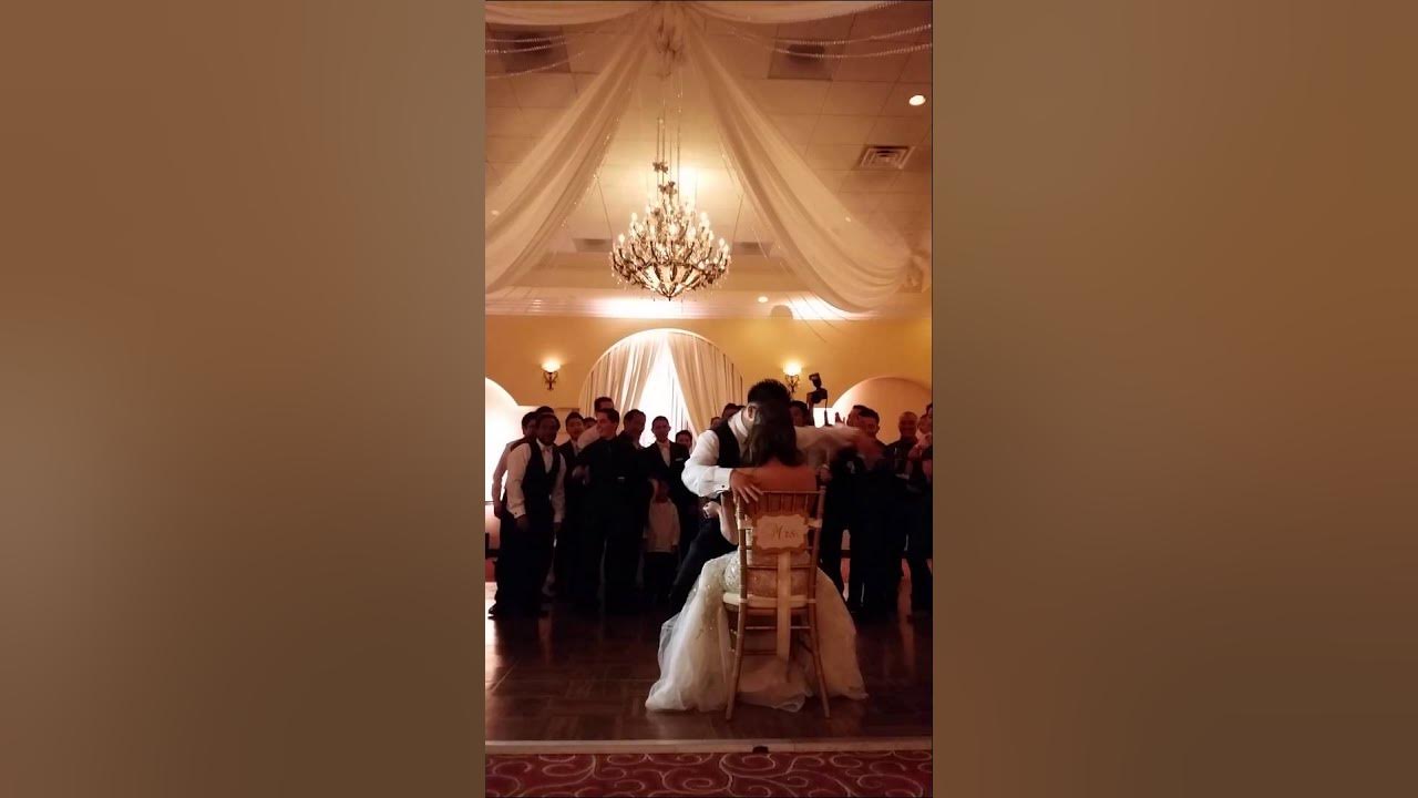 Garter Toss at The Villa to nice and slow by usher 