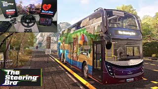 Bus Simulator 21 - Driving Double Decker Bus | Thrustmaster TX Steering Wheel Gear Shifter Gameplay