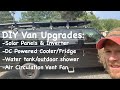 DIY Van Upgrades | Solar | Water | Vent | Ultimate Camping Van Build!