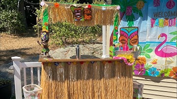 Making a tiki bar out of pallets