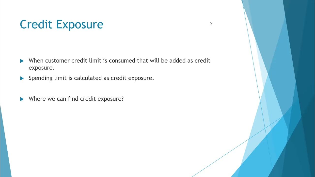 SAP SD Difference between CREDIT Limit and Exposure YouTube