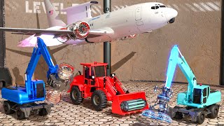 Construction Works: Epic Boeing Upgrade by Excavator & Loader