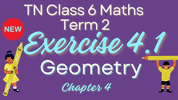 Class 6  Term 2 Chapter 4 Geometry Exercise 4.1 Sums Full
