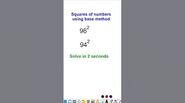 Square tricks | Base method | Vedic Maths tricks