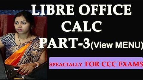 LIBRE OFFICE TUTORIAL CALC PART-3 IN HINDI