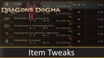 Item Tweaks - Dragons Dogma 2 Mod Showcase