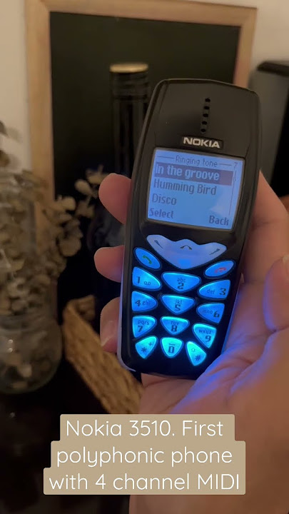 Let us get In The Groove. Polyphonic tone from Nokia 3510.