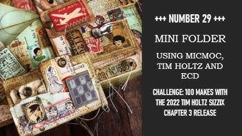 NR 29: MINI FOLDER: USING TIM HOLTZ, MICMOC STATIONERY AND ECD.