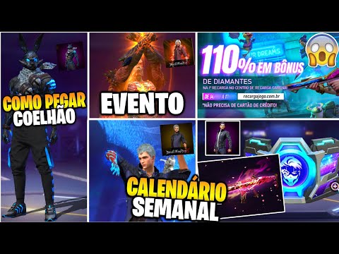 Free Fire: eventos de recarga dão até 100% de bônus de diamantes