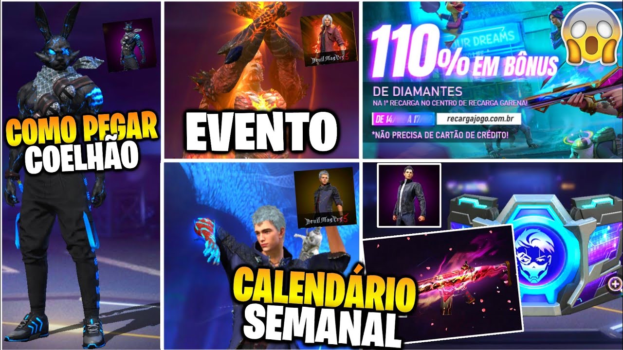 Free Fire: evento de recarga de diamantes dá bônus de até 100