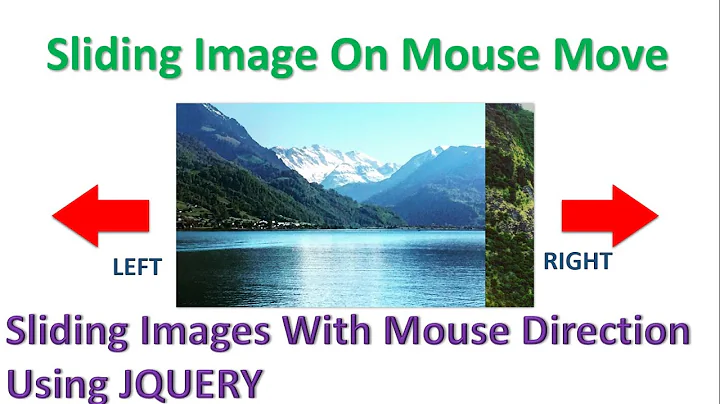 How To Move Slides From Left To Right Using Mouse Event In Jquery | Image Slider On Mousemove Event.