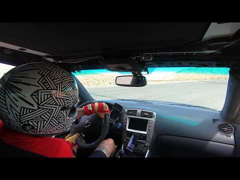 Lexus ISF track driving Streets Of Willow 1:24.2