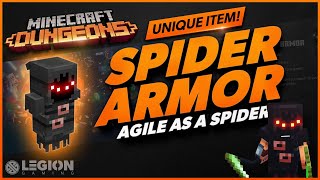 Minecraft Dungeons - SPIDER ARMOR | Unique Item Guide