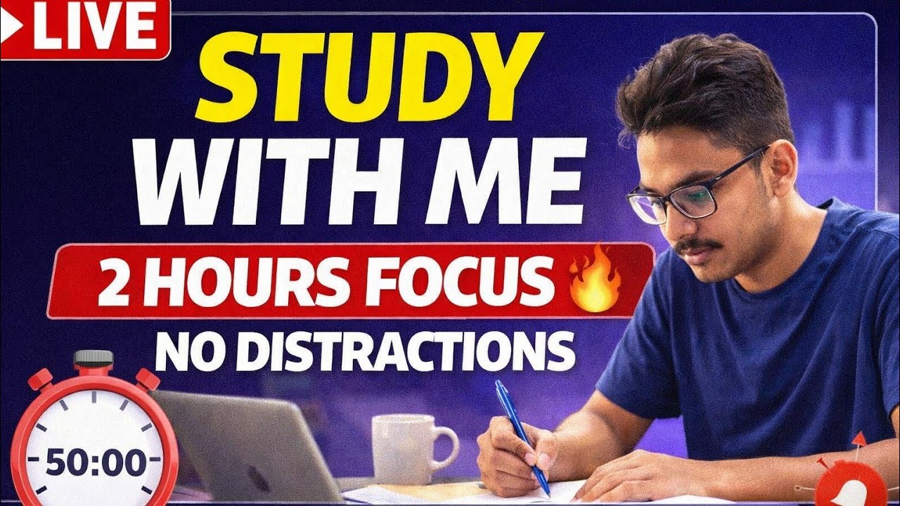 Study With Me Live 💻 | 2 Hour Coding Session | Pomodoro 50-10 ...