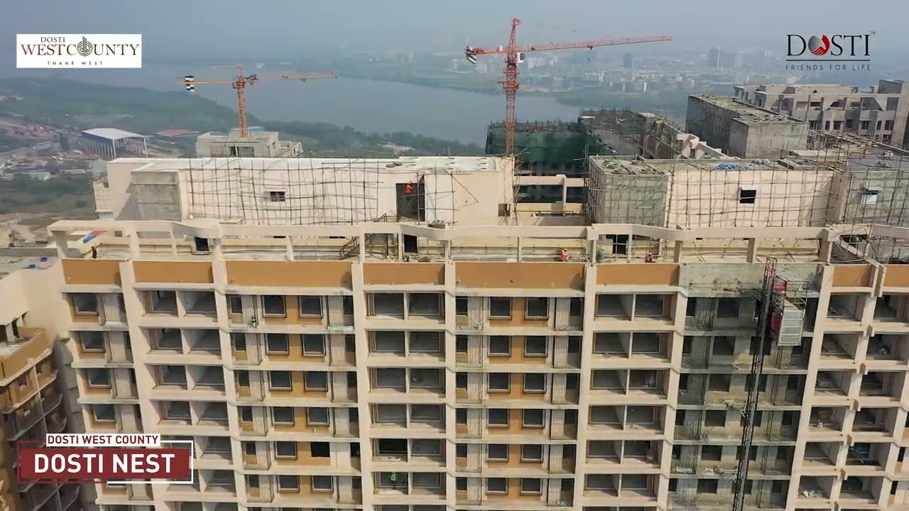 Dosti Nest, Dosti West County, Balkum, Thane (W), Construction Update as of December 2025.
