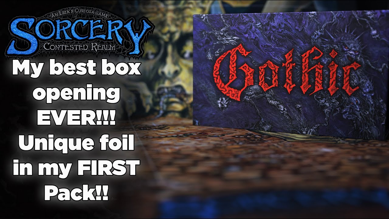 UNIQUE FOIL in my FIRST pack! Sorcery TCG Gothic box opening - YouTube