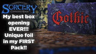 UNIQUE FOIL in my FIRST pack! Sorcery TCG Gothic box opening