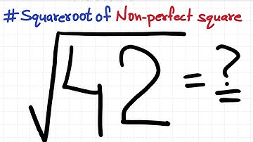 Square root of non perfect squares | square root of 42 by long division | √ 42 | root in decimal