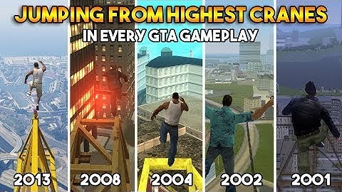 Comparison of Jumping From the Highest points in GTA Games