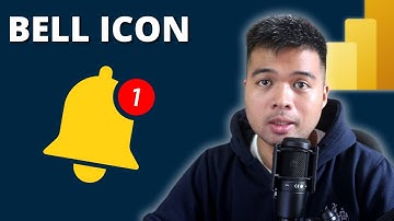 ADD BELL ICON to your Power BI Reports THE EASY WAY // Beginners Guide to Power BI
