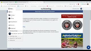 My.Scouting Training Report