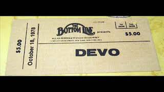Devo - The Bottom Line (New York. NY. 18/10/1978)
