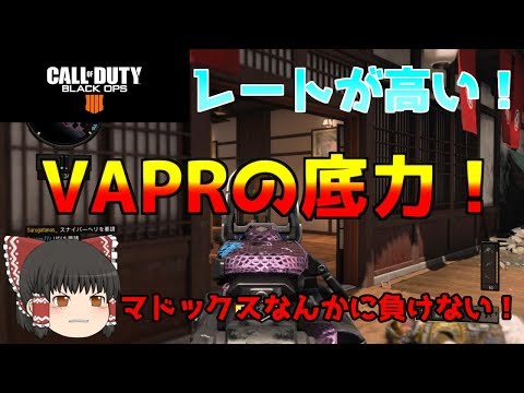 【ゆっくり実況】射程距離が伸びたVAPR！マドックスに負けるな！【COD:BO4】