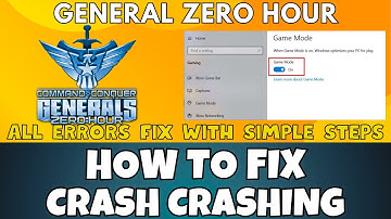 How to Fix General Zero Hour Crashing Issue  ✅ (2023) 100% Working Method