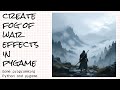 Fog of war effects in Python and pygame
