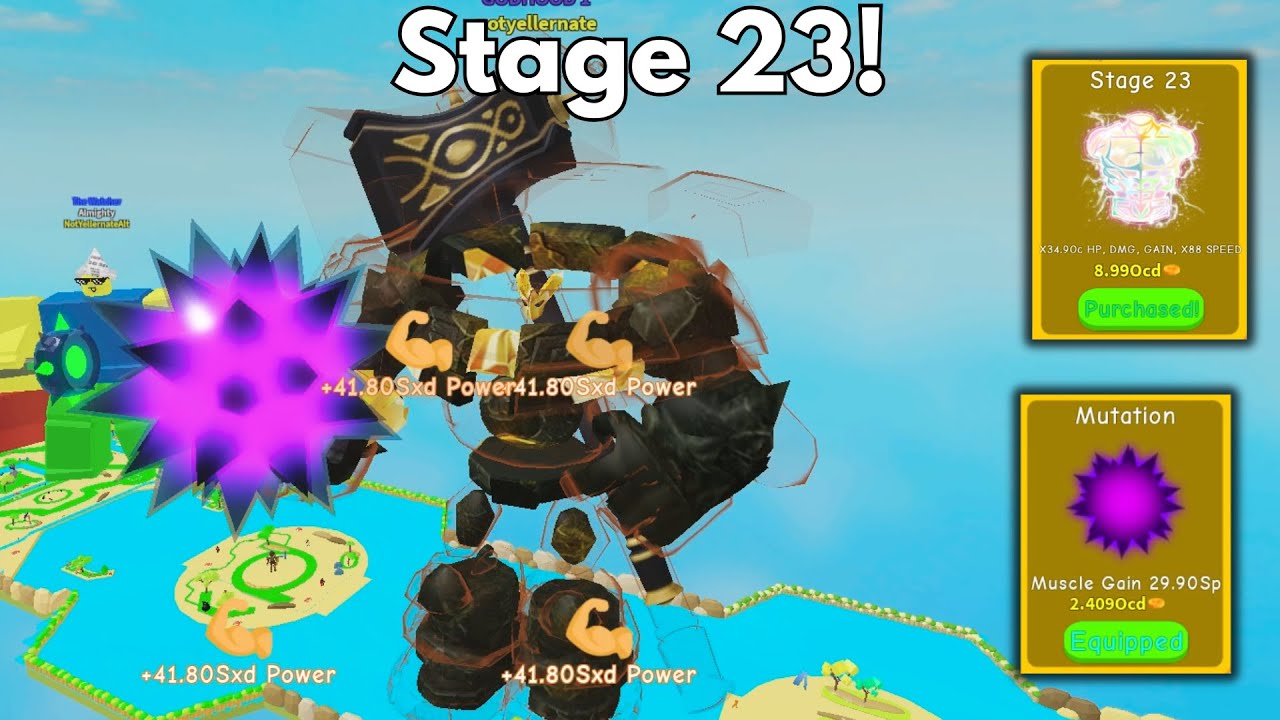 Got Stage 23 - No Limit Lifting Simulator!