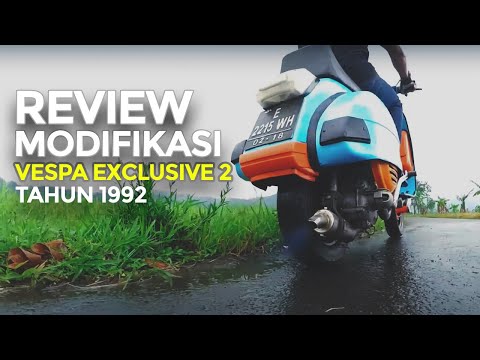 Review Vespa Exclusive 2 1992 Modifikasi Ala Ala Sport Motovlog