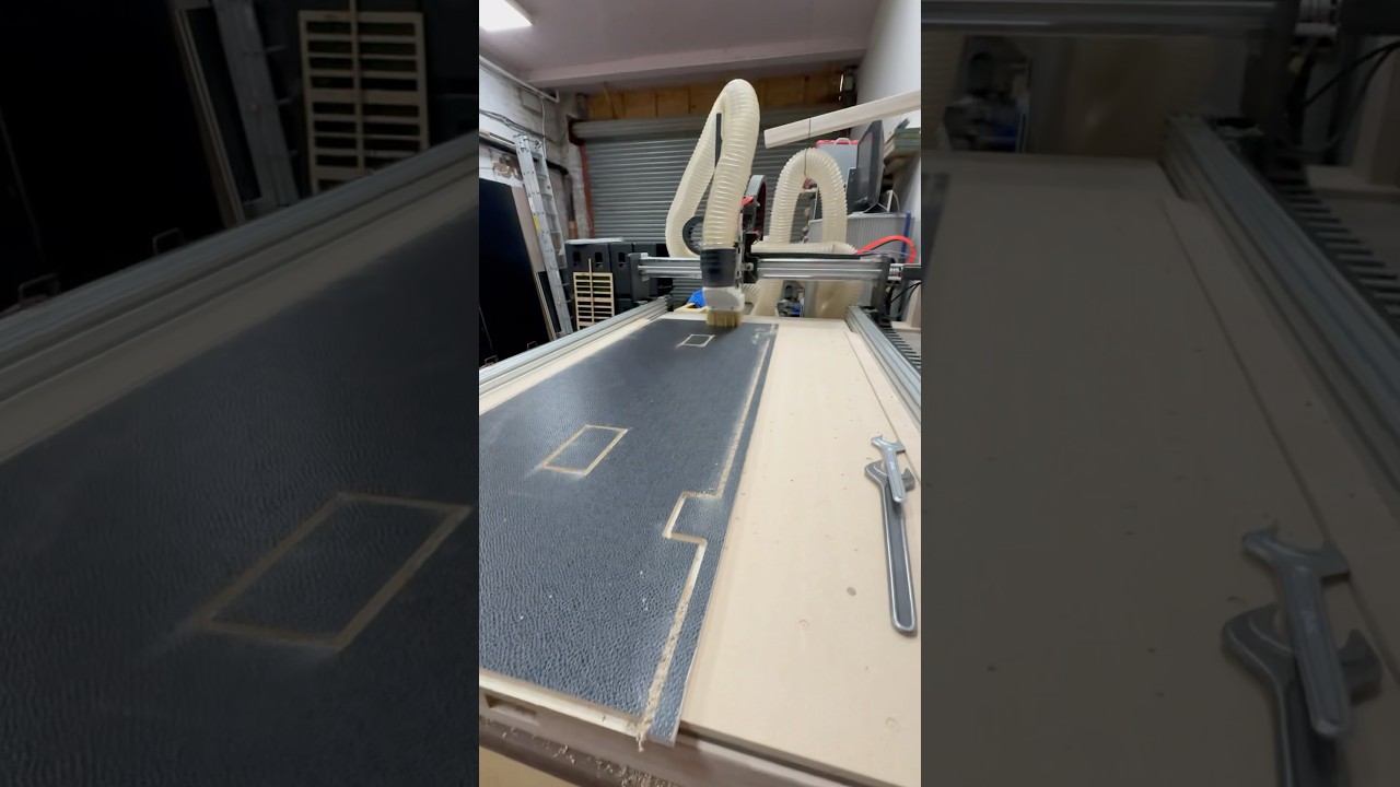 Machining flight case panels 