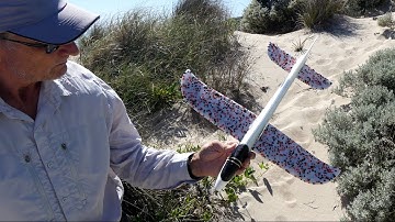 FMS Mini Fox pitcheron slope soarer maiden