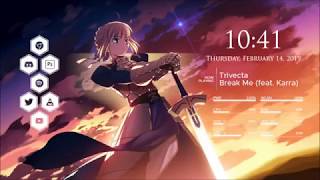 Archived Artoria Pendragon Saber For Fate Series Rainmeter Theme Desktop
